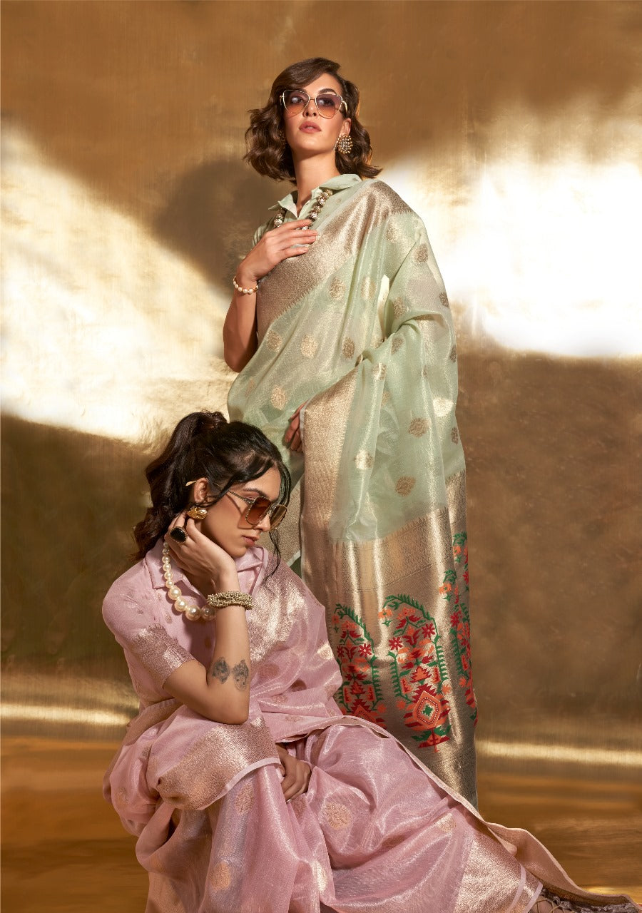 PAITHANI ZARI TISSUE SAREES
