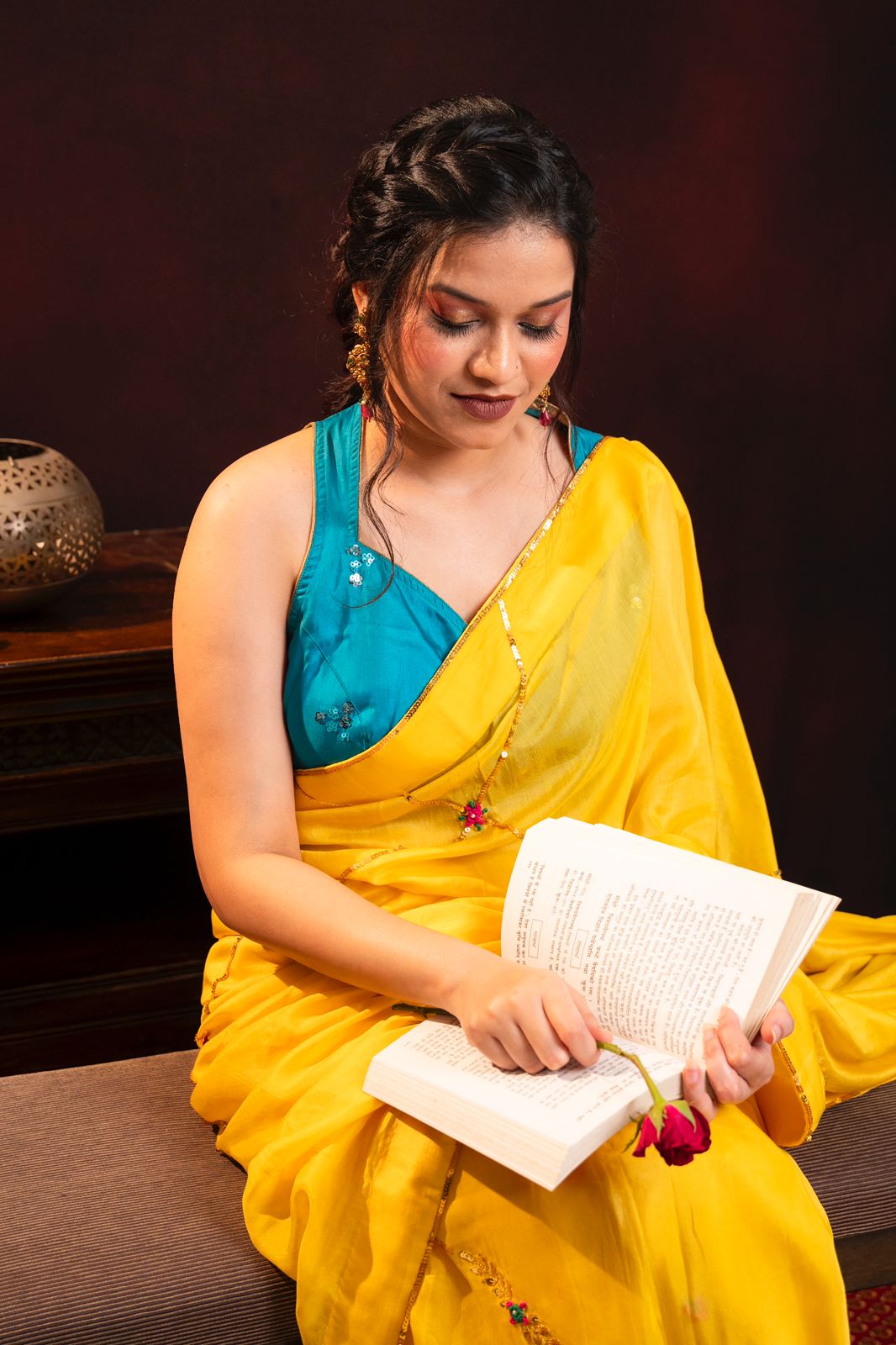 Mul Chanderi Silk saree hand embroidered with sequence work