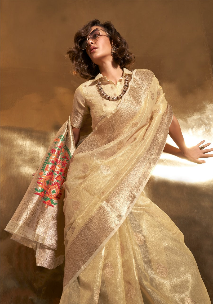 PAITHANI ZARI TISSUE SAREES