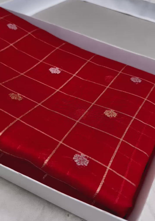 Pure banarasi kora  silk  sarees-3