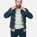 Trendy Denim Jacket with Patches
