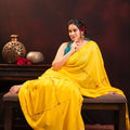 Mul Chanderi Silk saree hand embroidered with sequence work
