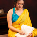 Mul Chanderi Silk saree hand embroidered with sequence work