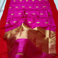 Chanderi Handloom Handwoven Traditional With Blouse Saree's