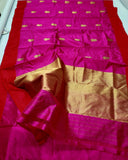 Chanderi Handloom Handwoven Traditional With Blouse Saree's