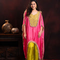 Silk Kaftan with Kodi work & embroidery on yoke