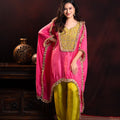 Silk Kaftan with Kodi work & embroidery on yoke