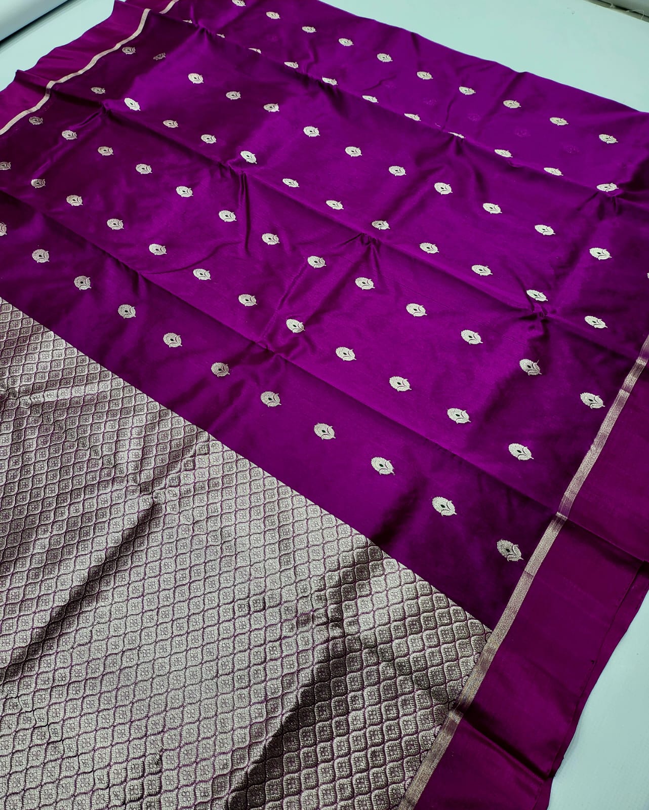 Chanderi Handloom Handwoven Traditional With Blouse Saree's