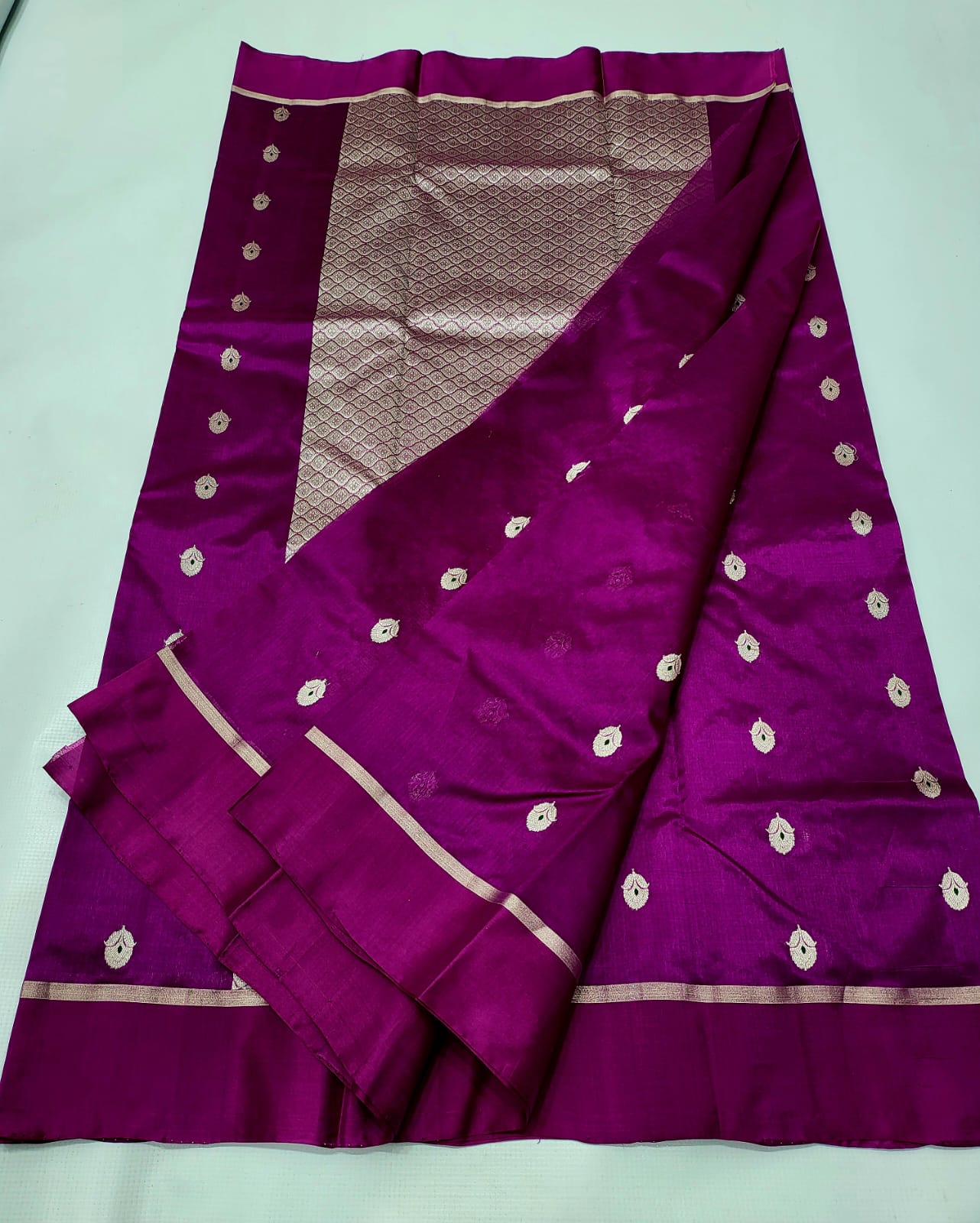 Chanderi Handloom Handwoven Traditional With Blouse Saree's