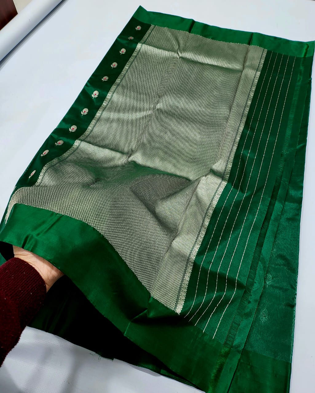 Chanderi Handloom Handwoven Traditional With Blouse Saree's
