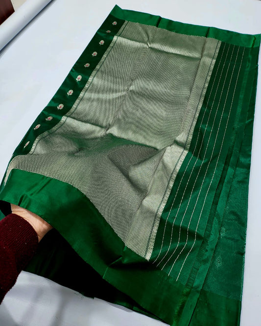 Chanderi Handloom Handwoven Traditional With Blouse Saree's