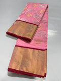 Chanderi Handloom Handwoven Traditional With Blouse Saree's