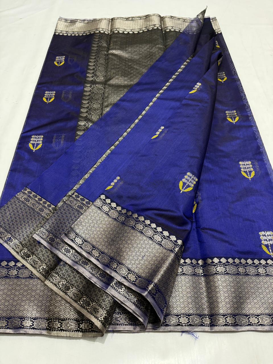 Chanderi Handloom Handwoven Traditional With Blouse Saree's