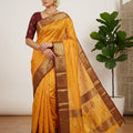 Chanderi Handloom Handwoven Traditional With Blouse Saree's