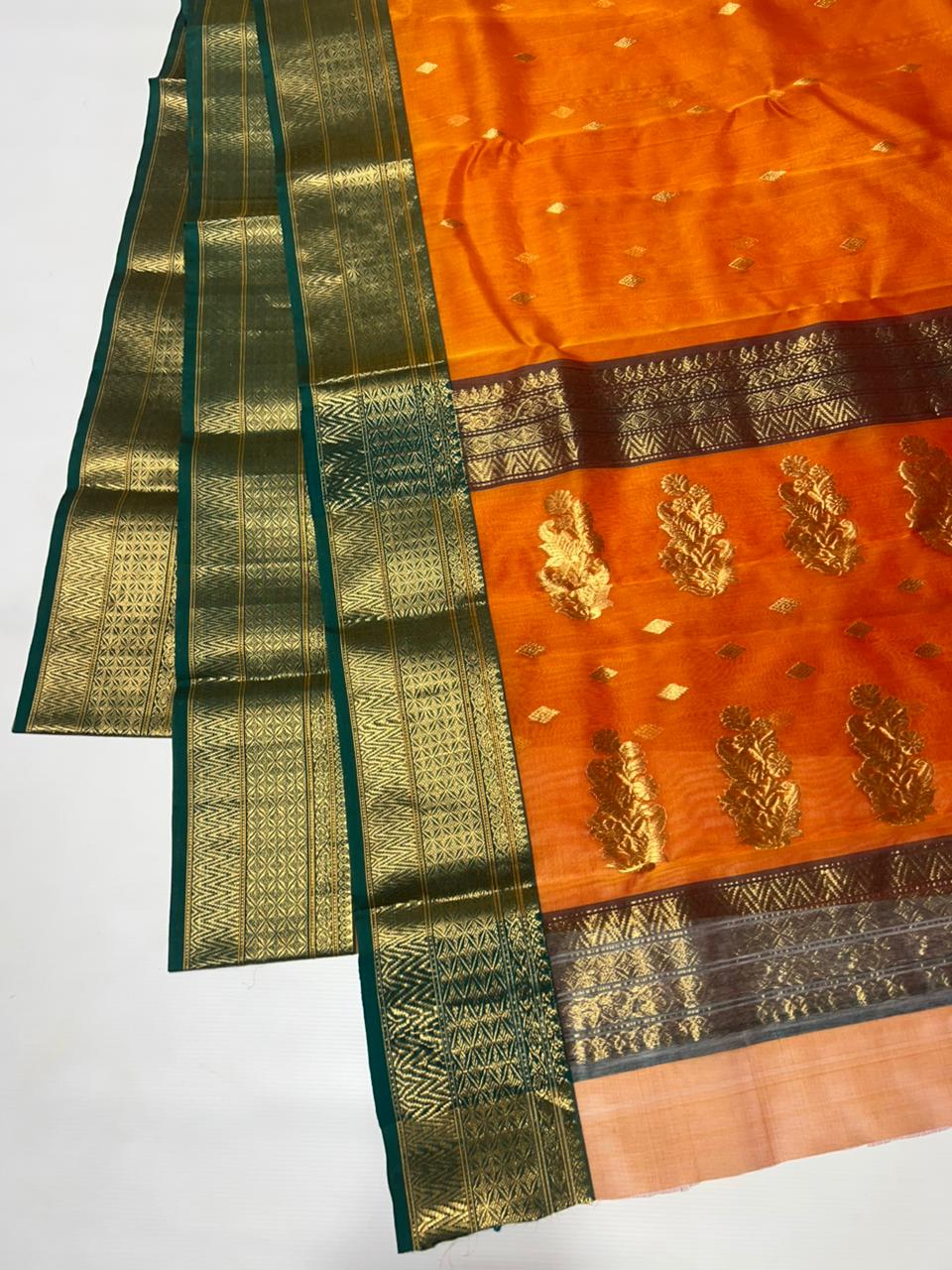 Chanderi Handloom Handwoven Traditional With Blouse Saree's